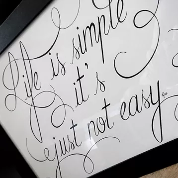Life is simple